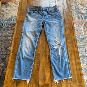 Madewell distressed high rise jeans
